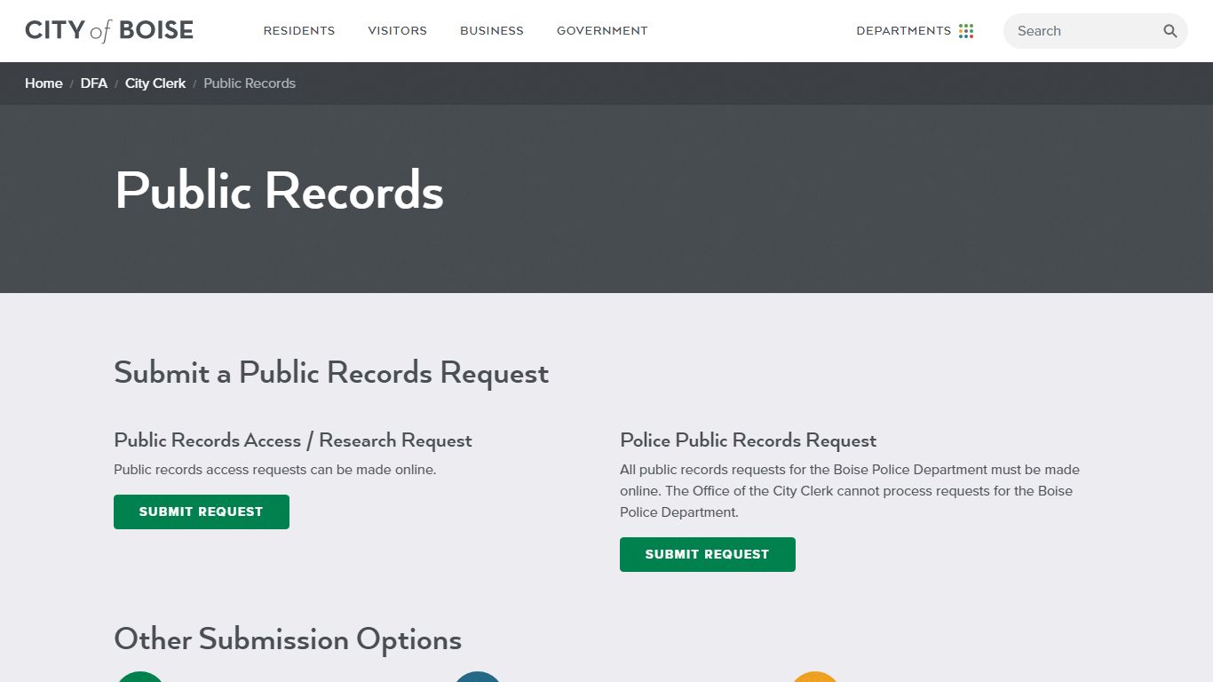 Public Records | City of Boise