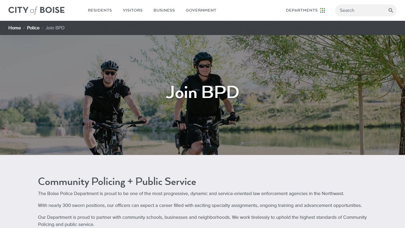 Join BPD | City of Boise